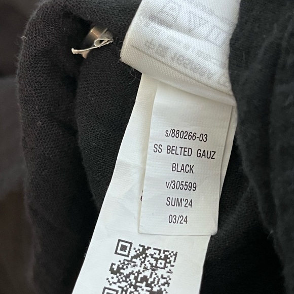 GAP 100% Cotton Gauze Belted Breathable Sz S Tall Button-Down Front Dress - Picture 11 of 12